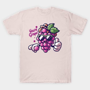 You Are Grape | Cute Grape Design for You Are Great | Motivational Quote T-Shirt